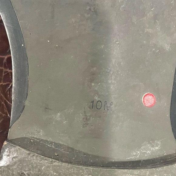 Giorgio Brutini Mens Shoes Square Toed Lace Embossing Size 10 Leather Brown - Picture 11 of 11